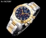 N Factory Rolex Daytona 40mm 7750/4310/4131 Movement 904L Steel Dark Blue Face Two-tone Gold Strap Watch